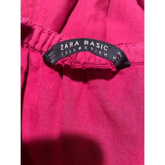 💃🏻 ZARA RUFFLE LINEN BLEND DRESS 💃🏻 - Picture 9 of 9